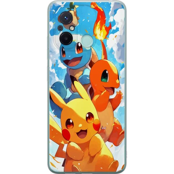 Xiaomi Redmi 12C Gennemsigtig cover Pocket Creatures - inspireret af Pokémon uden at nævne navnet