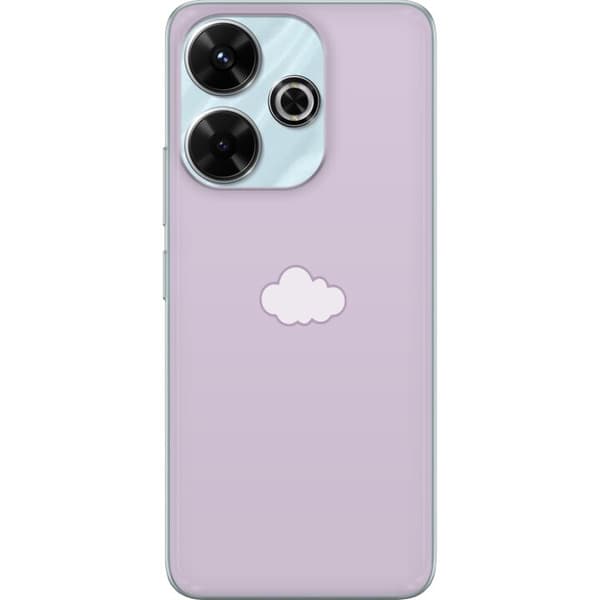 Xiaomi Redmi 13 Gennemsigtig cover Lilla Sky - minimalistisk sky på lilla baggrund