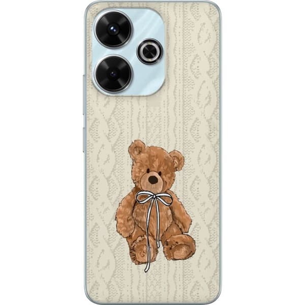 Xiaomi Redmi 13 Gjennomsiktig deksel Liten Bamse – klassisk bamse i enkel design