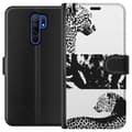 Miniatyrbillede 1 af 3: Xiaomi Redmi 9 Tegnebogsetui Leopard Faces