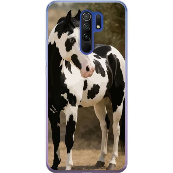 Xiaomi Redmi 9 Läpinäkyvä kuori Kaunis Hevonen - elegantti hevonen kuva-aihe
