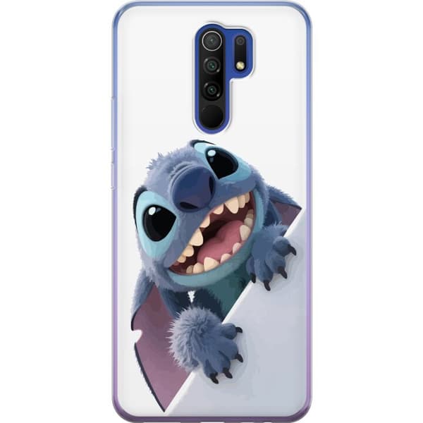 Xiaomi Redmi 9 Genomskinligt Skal Happy Stitch – glad figur med charmig uttryck
