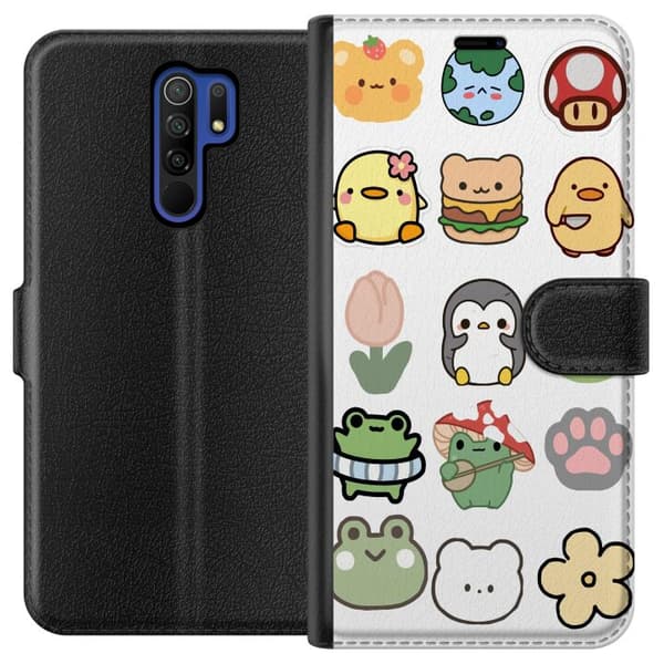 Xiaomi Redmi 9 Lompakkokotelo Kawaii Friends
