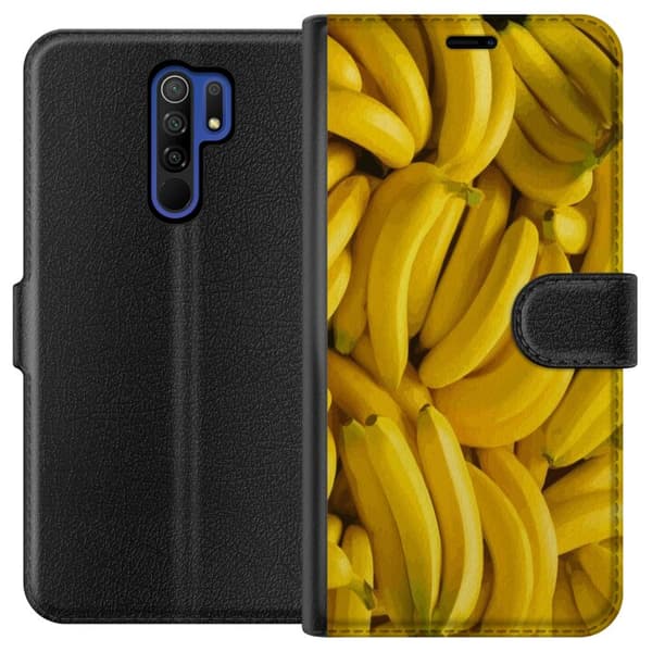 Xiaomi Redmi 9 Lompakkokotelo Banaani kuvio