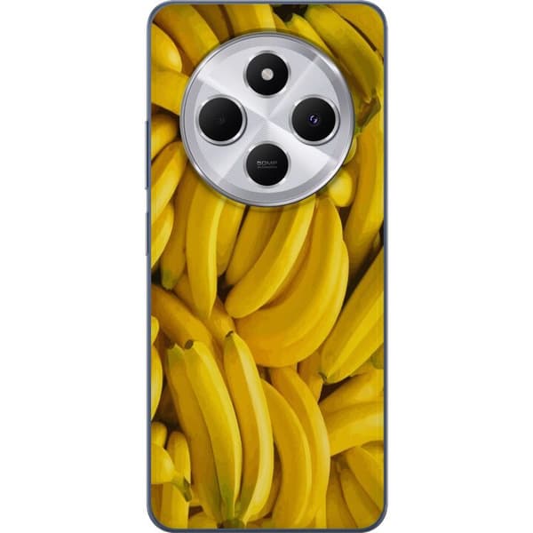 Xiaomi Redmi 14C Genomskinligt Skal Banana Pattern – lekfullt mönster med gula bananer