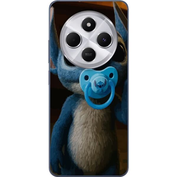 Xiaomi Redmi 14C Genomskinligt Skal Stitch & Napp – babytema med söt karaktär