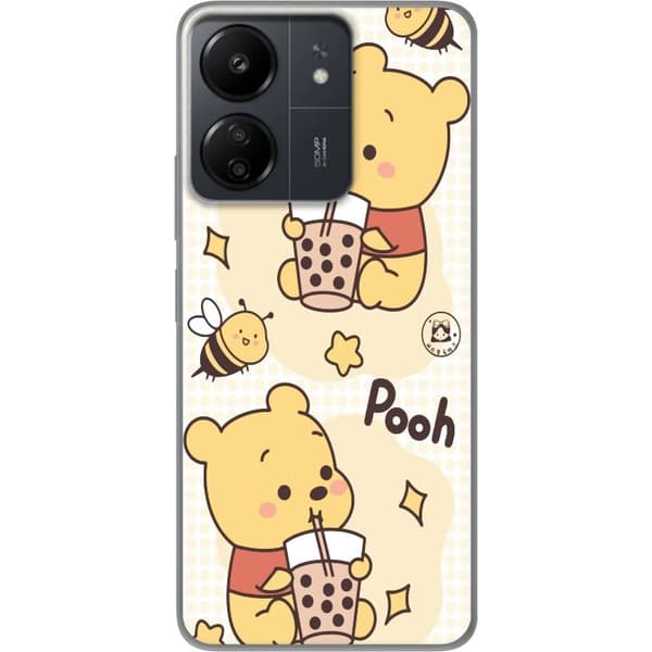 Xiaomi Redmi 13C Läpinäkyvä kuori Nalle Pooh - klassinen karhumotiivi uudessa tulkinnassa