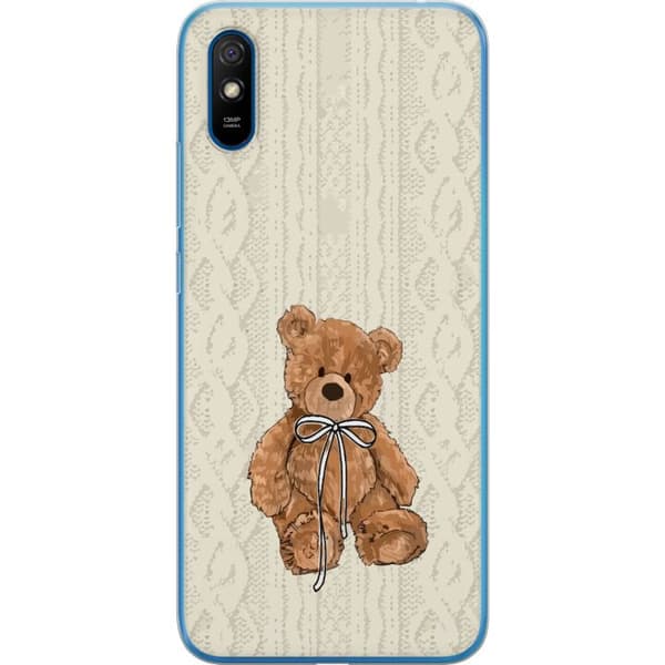 Xiaomi Redmi 9A Genomskinligt Skal Liten Nalle – klassisk nalle i enkel design