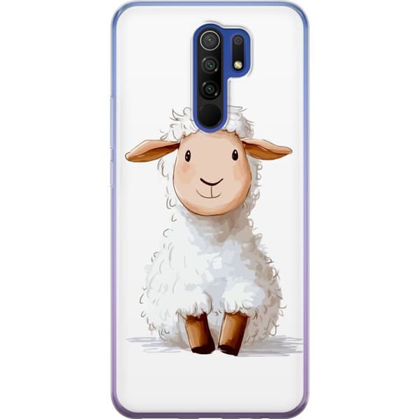 Xiaomi Redmi 9 Genomskinligt Skal Sött Lamm – tecknad stil för barn & babyprodukter