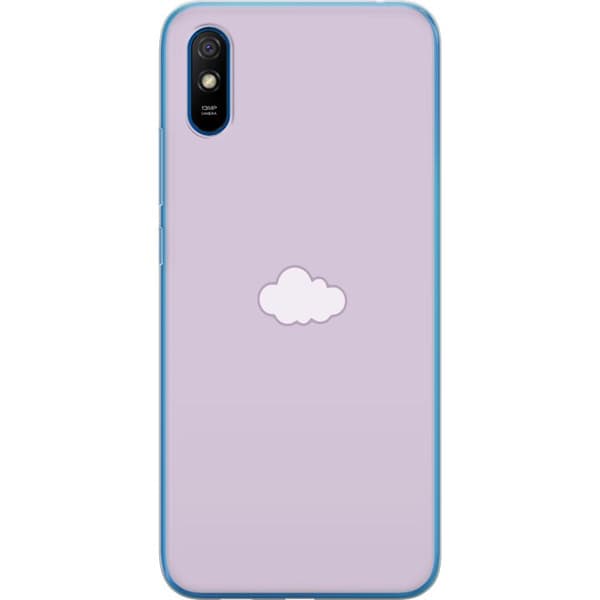 Xiaomi Redmi 9AT Gjennomsiktig deksel Lilla Sky - minimalistisk sky på en lilla bakgrunn