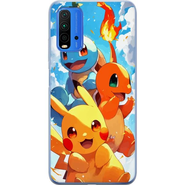 Xiaomi Redmi 9T Gjennomsiktig deksel Pocket Creatures - inspirert av Pokémon uten å nevne navnet