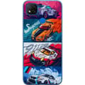 Miniatyrbillede 1 af 3: Xiaomi Redmi 9C NFC Gennemsigtig cover Hurtige Biler - Tegnet Mønster med Action