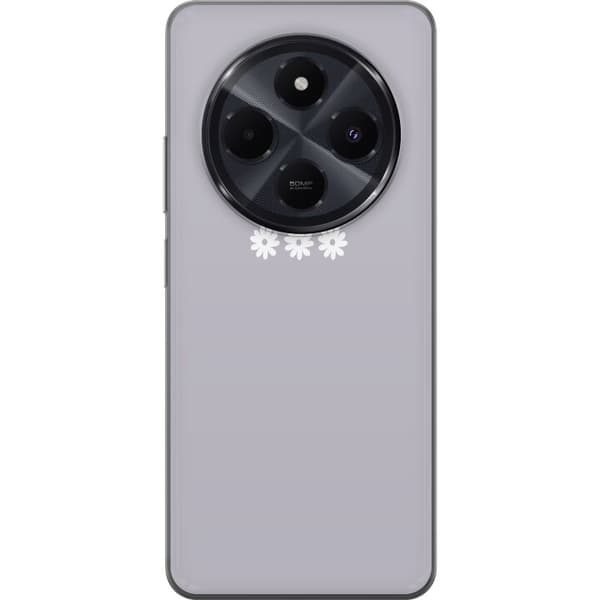 Xiaomi Redmi A4 Läpinäkyvä kuori Lila Blomminimalismi - tyylikäs kukkakuva lila taustalla