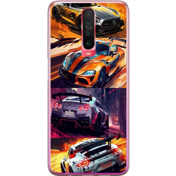 Xiaomi Redmi K30 Läpinäkyvä kuori Ralli kuume - vauhdikas teema ralliautoilla