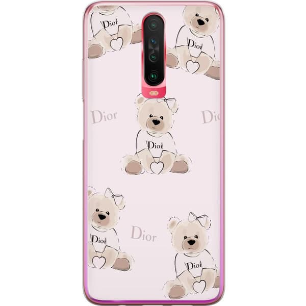 Xiaomi Redmi K30 Läpinäkyvä kuori Teddy Dior Vibes - ylellinen nalle muotityyliin