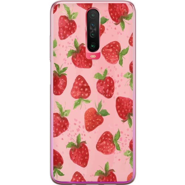 Xiaomi Redmi K30 Läpinäkyvä kuori Mansikkahaaveet - Retrot tyyli mansikkakuviointi