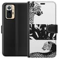 Miniatyrbild 1 av 3: Xiaomi Redmi Note 10 Pro Plånboksfodral Leopard Faces – trendigt mönster med leopardansikten