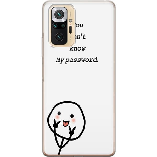 Xiaomi Redmi Note 10 Pro Gennemsigtig cover Du Kender Ikke Mit Adgangskode