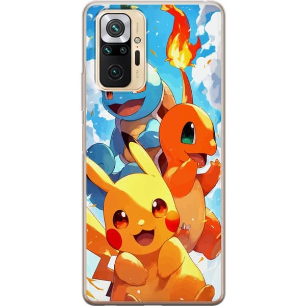 Xiaomi Redmi Note 10 Pro Läpinäkyvä kuori Pocket Creatures - innoittanut Pokémonista mainitsematta nimeä