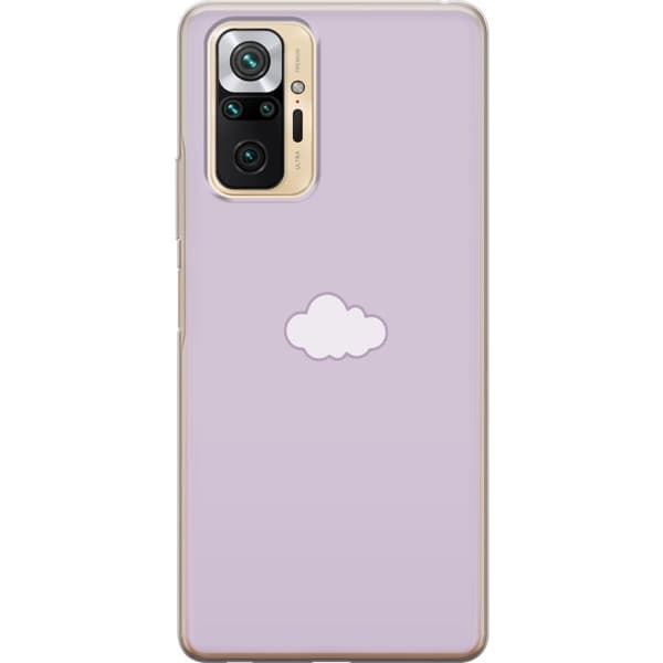 Xiaomi Redmi Note 10 Pro Läpinäkyvä kuori Lila Pilvi - minimalistinen pilvi lila taustalla