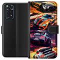 Miniatyrbillede 1 af 3: Xiaomi Redmi Note 11 Tegnebogsetui Rallyfeber - fartfyldt motiv med rallybiler