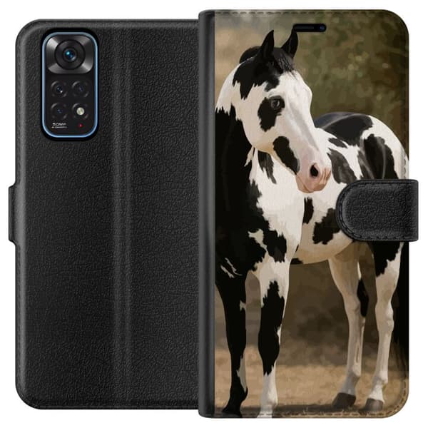 Xiaomi Redmi Note 11 Lommeboketui Vakker Hest - elegant illustrasjon av hestemotiv