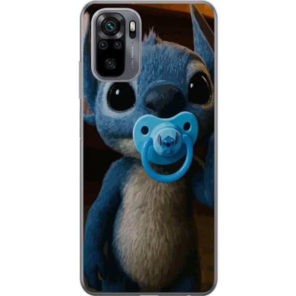 Xiaomi Redmi Note 10S Gennemsigtig cover Stitch & Napp - babytema med sød karakter