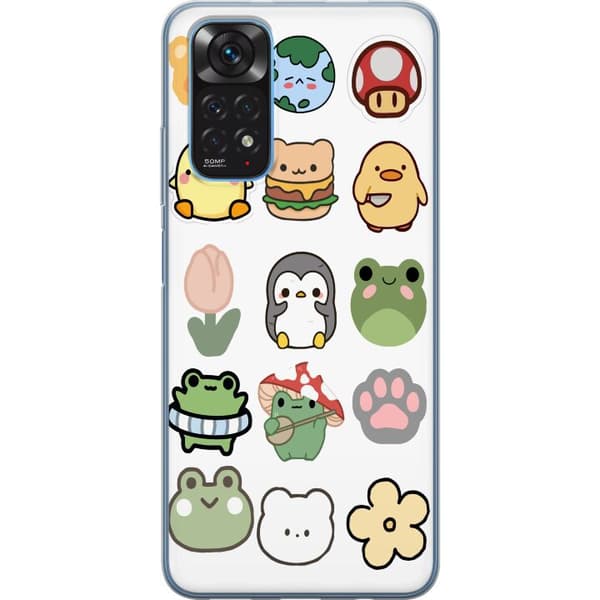 Xiaomi Redmi Note 11 Gjennomsiktig deksel Kawaii Friends