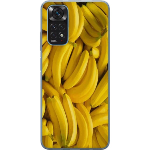 Xiaomi Redmi Note 11 Gjennomsiktig deksel Banana mønster