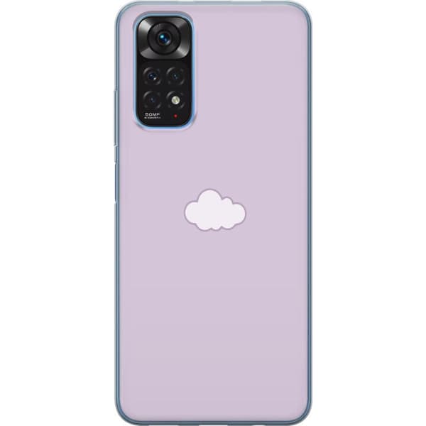 Xiaomi Redmi Note 11 Gjennomsiktig deksel Lilla Sky - minimalistisk sky på en lilla bakgrunn