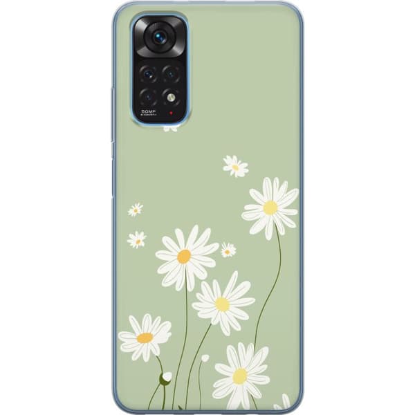 Xiaomi Redmi Note 11 Gjennomsiktig deksel Prestekrager - blomstrete mønster i svensk sommerstil