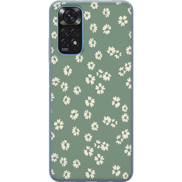 Xiaomi Redmi Note 11 Gennemsigtig cover Blomsterdrøm - Farverigt Blomstermønster