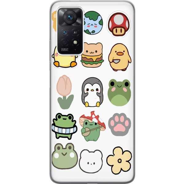 Xiaomi Redmi Note 11 Pro Läpinäkyvä kuori Kawaii Friends