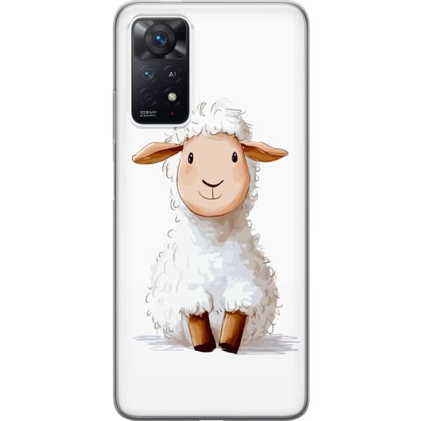 Xiaomi Redmi Note 11 Pro Gjennomsiktig deksel Søtt Lam - tegneseriestil for barn og babyprodukter