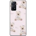 Miniatyrbilde 1 av 3: Xiaomi Redmi Note 11 Pro Gjennomsiktig deksel Teddy Dior Vibes - luksuriøs teddybjørn i motestil
