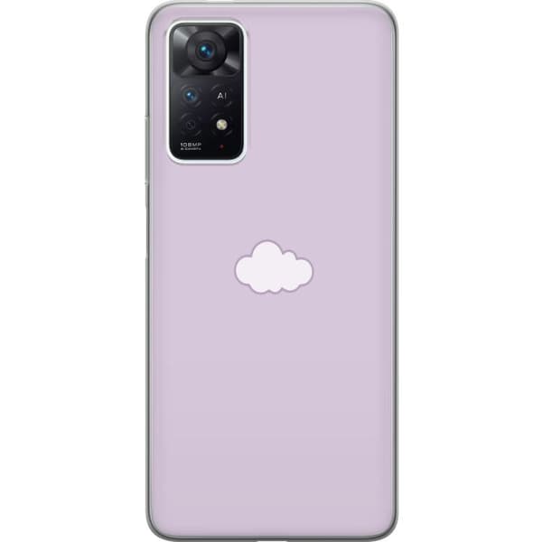 Xiaomi Redmi Note 11 Pro Gjennomsiktig deksel Lilla Sky - minimalistisk sky på en lilla bakgrunn