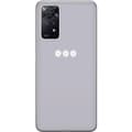 Miniatyrbilde 1 av 3: Xiaomi Redmi Note 11 Pro Gjennomsiktig deksel Lilla Blomminimalisme - stilig blomstermotiv på lilla bakgrunn