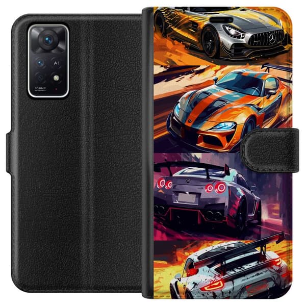 Xiaomi Redmi Note 11 Pro 5G Lommeboketui Rallyfeber - intensivt motiv med rallybiler