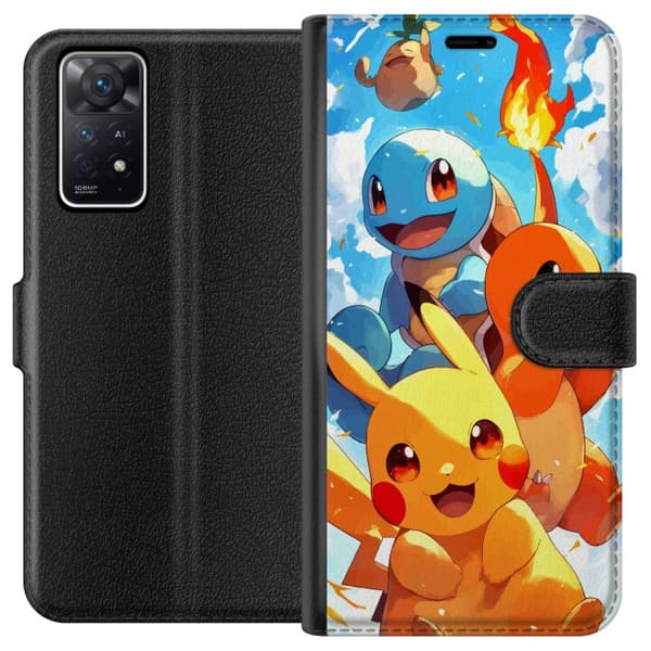 Xiaomi Redmi Note 11 Pro 5G Lompakkokotelo Pocket Creatures - innoittanut Pokémonista mainitsematta nimeä