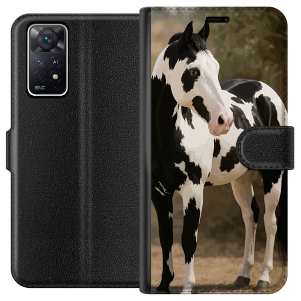 Xiaomi Redmi Note 11 Pro 5G Lompakkokotelo Kaunis Hevonen - elegantti hevonen kuva-aihe