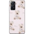 Miniatyrbild 1 av 3: Xiaomi Redmi Note 11 Pro 5G Genomskinligt Skal Teddy Dior Vibes – lyxig nalle i fashionstil