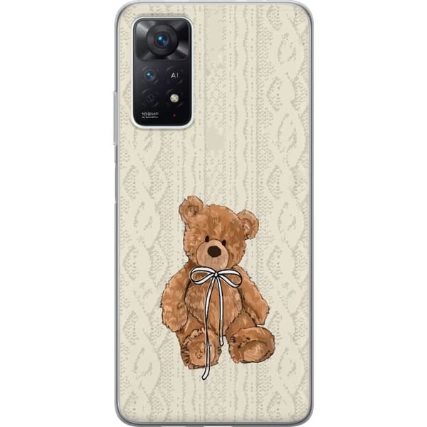 Xiaomi Redmi Note 11 Pro 5G Genomskinligt Skal Liten Nalle – klassisk nalle i enkel design