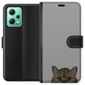 Miniatyrbilde 1 av 3: Xiaomi Redmi Note 12 Lommeboketui Grå Kattblikk - stilren katte design med grå bakgrunn