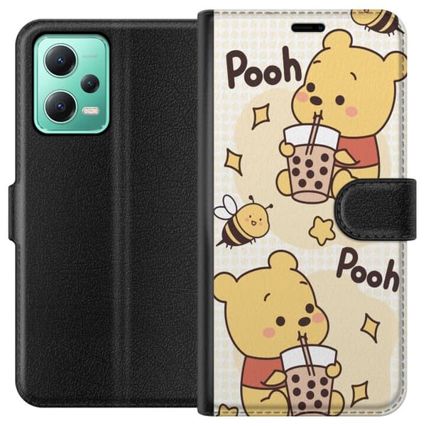Xiaomi Redmi Note 12 Plånboksfodral Nalle Pooh Style – klassiskt björnmotiv i ny tolkning