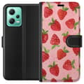 Miniatyrbilde 1 av 3: Xiaomi Redmi Note 12 Lommeboketui Jordbærdrømmer - Retro-stil jordbærmønster