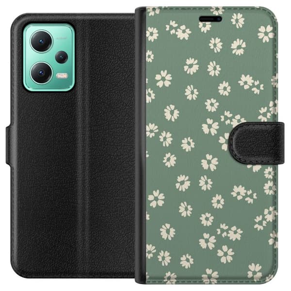 Xiaomi Redmi Note 12 Lommeboketui Blomsterdrøm - Fargerikt Blomstermønster