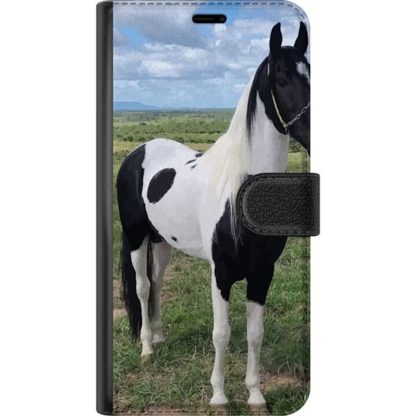 Xiaomi Redmi Note 12 Plånboksfodral Hästmagi – stiliserad häst i lugn färgskala