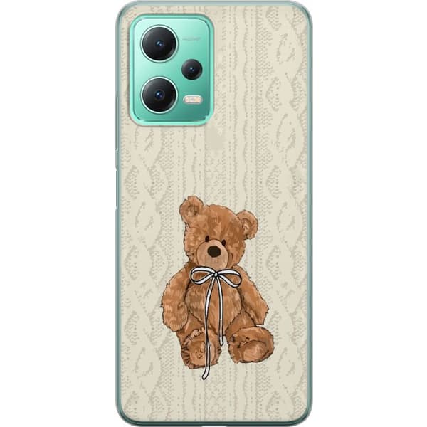 Xiaomi Redmi Note 12 Genomskinligt Skal Liten Nalle – klassisk nalle i enkel design