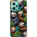 Miniatyrbilde 1 av 3: Xiaomi Redmi Note 12 Gjennomsiktig deksel Sengångarstil - avslappet motiv med søt dovendyr