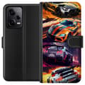 Miniatyrbild 1 av 3: Xiaomi Redmi Note 12 Pro Plånboksfodral Rally Fever – fartfyllt motiv med rallybilar